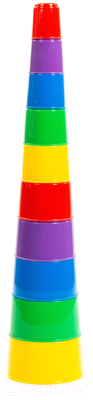 Развивающая игрушка Полесье Занимательная пирамидка №2 / 35110 (10эл, в сеточке)