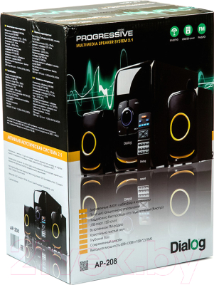 Мультимедиа акустика Dialog Progressive AP-208 (черный)