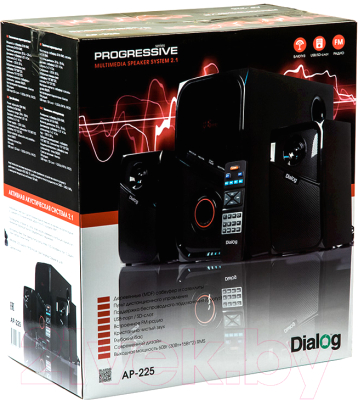 Мультимедиа акустика Dialog Progressive AP-225 (черный)