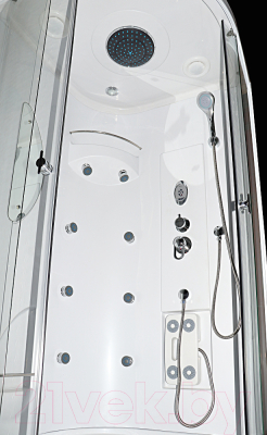 Душевая кабина Saniteco SN-S3-90D-F - внутренее наполнение (стекло будет отличаться)