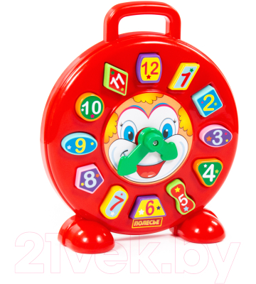 Развивающая игрушка Полесье Часы Клоун / 62741
