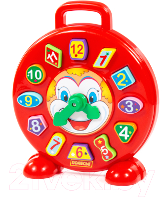 Развивающая игрушка Полесье Часы Клоун / 62741