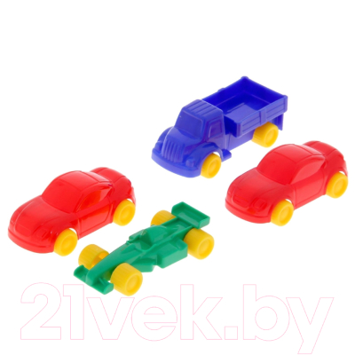 Набор игрушечной техники Полесье Паром Балтик и Автомобили Мини / 56689