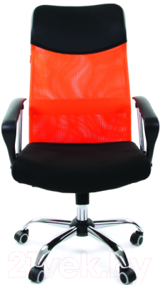 Кресло офисное Chairman 610 (15-21 черный/TW оранжевый)