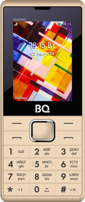 Мобильный телефон BQ Quattro BQ-2412 (золото)