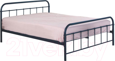 Односпальная кровать Halmar Linda 90x200 (черный)