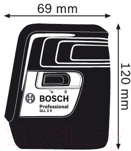 Лазерный нивелир Bosch GLL 3 X Professional (0.601.063.CJ0)