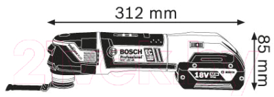 Профессиональный мультиинструмент Bosch GOP 18V-28 Professional (0.601.8B6.002)