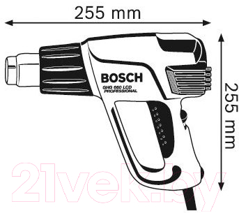 Профессиональный строительный фен Bosch GHG 660 LCD (0.601.944.302)