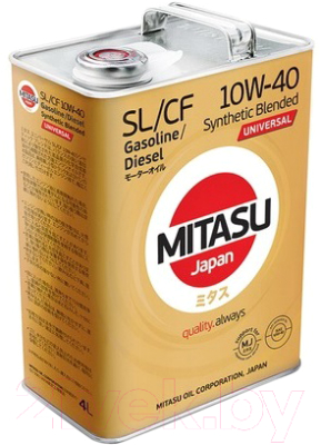 Моторное масло Mitasu Universal SL/CF 10W40 / MJ-125-4 (4л)