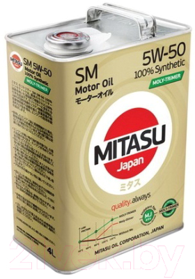 Моторное масло Mitasu Moly-Trimer SM/API SM 5W50 / MJ-M13-4 (4л)