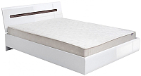 Двуспальная кровать Black Red White Azteca S205-LOZ160x200 с подъемным механизмом (белый/белый блеск) - 