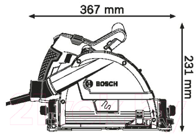 Профессиональная дисковая пила Bosch GKT 55 GCE Professional (0.601.675.000)