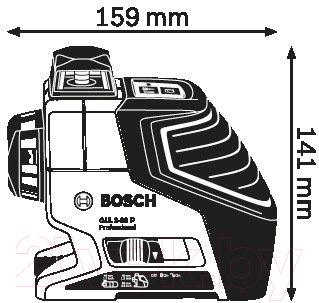 Лазерный нивелир Bosch GLL 3-80 P Professional (0.601.063.305)