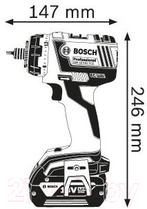 Профессиональная дрель-шуруповерт Bosch GSR 18 V-EC FC2 Professional (0.601.9E1.101)