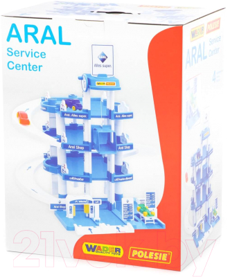 Паркинг игрушечный Полесье Aral 4-уровневый / 37879