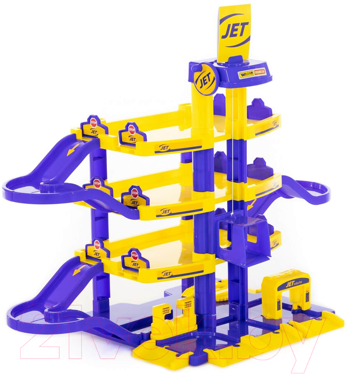 Паркинг игрушечный Полесье Jet 4-уровневый / 40213