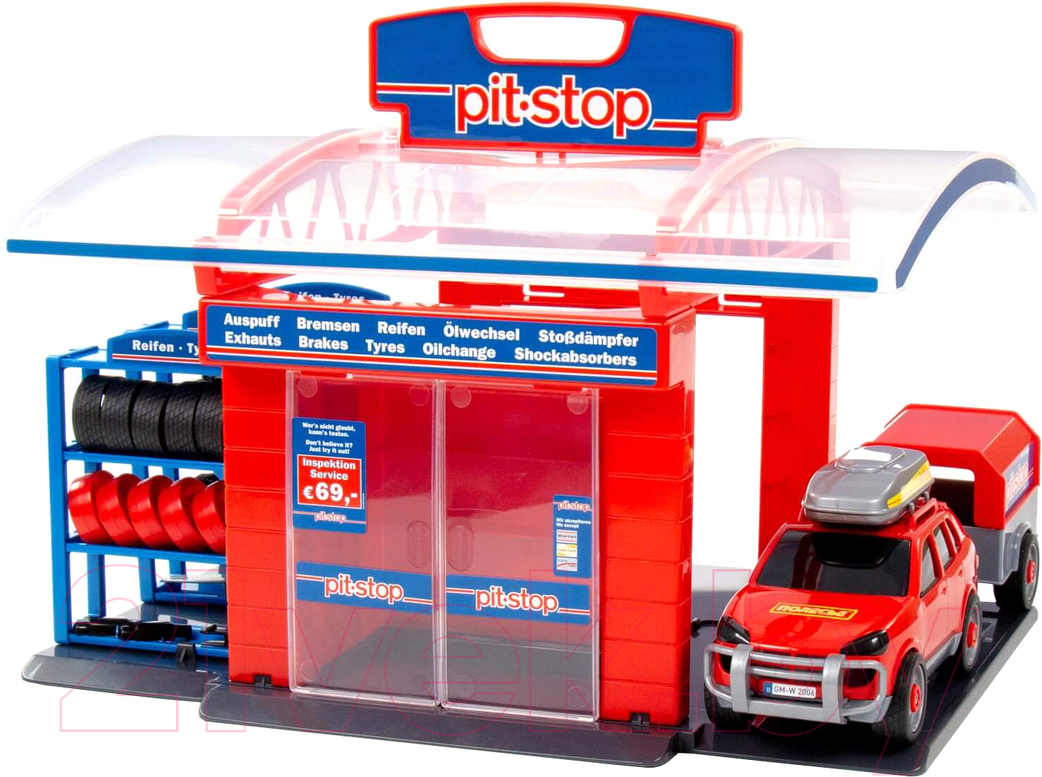 Автосервис игрушечный Полесье Тюнинг-центр Pit-Stop №1 / 53695