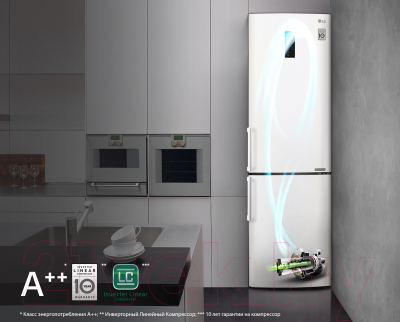 Холодильник с морозильником LG GA-B449YVQZ