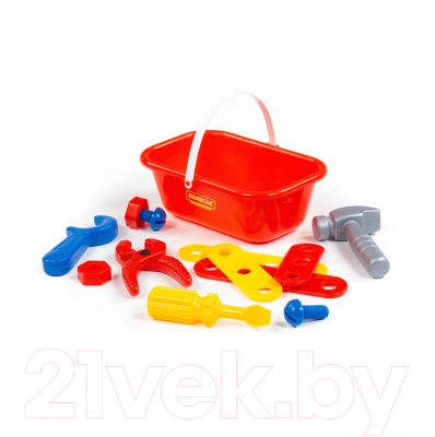 Набор инструментов игрушечный Полесье Механик / 56061 (12эл)