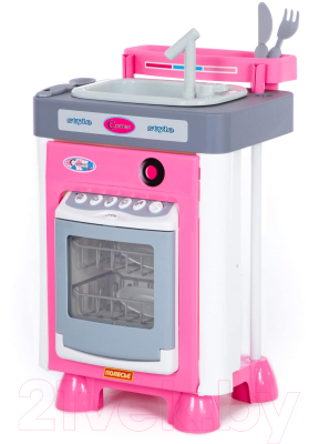 Комплект бытовой техники игрушечный Полесье Carmen №3 с посудомоечной машиной и мойкой / 47946 (в пакете)