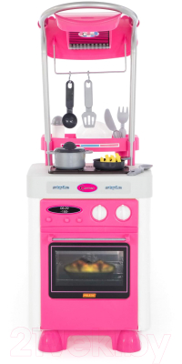 Кухонная плита игрушечная Полесье Carmen №4 с варочной панелью и духовым шкафом / 47953 (в пакете)