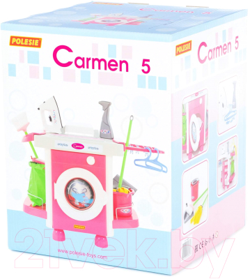 Комплект бытовой техники игрушечный Полесье Carmen №5 с аксессуарами / 58843 (в коробке)