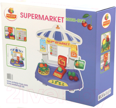 Магазин игрушечный Полесье Супермаркет Алеся / 58782 (в коробке)