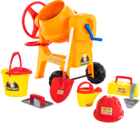 Набор инструментов игрушечный Полесье Бетономешалка Construct с набором каменщика №7 / 50649 - 