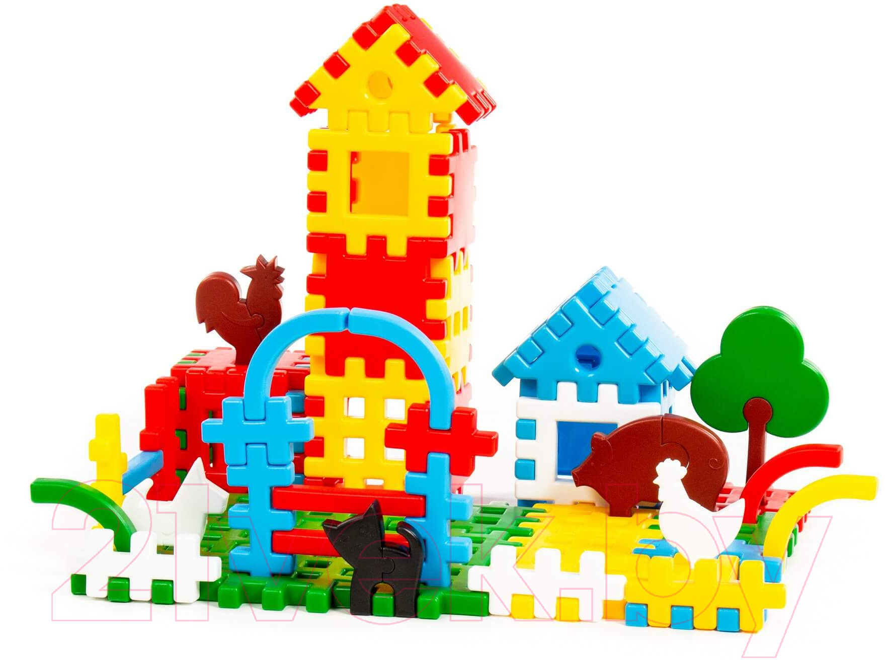 Конструктор Полесье Фермер / 4864 (112эл, в коробке) — фото 3
