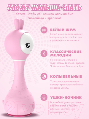 Интерактивная игрушка Alilo Умный зайка R1 / 60908 (розовый)