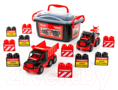 Набор игрушечной техники Полесье Mammoet с автомобилем-эвакуатором / 57143