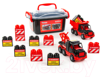 Набор игрушечной техники Полесье Mammoet с автомобилем-эвакуатором / 57143