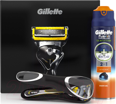 Набор для бритья Gillette Fusion ProShield + Active Sport (станок+кассета+гель д/бр+чехол)