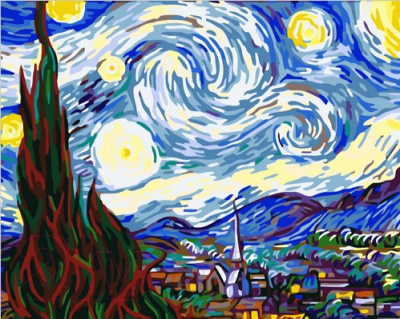 Картина по номерам Picasso Звездная ночь (PC4050264)