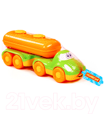 Автомобиль игрушечный Полесье Автомобиль с полуприцепом-цистерной Дружок / 48493
