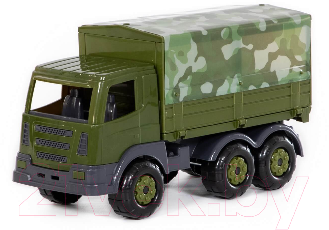 Фургон игрушечный Полесье Автомобиль бортовой тентовый военный Престиж / 49148 — фото 2