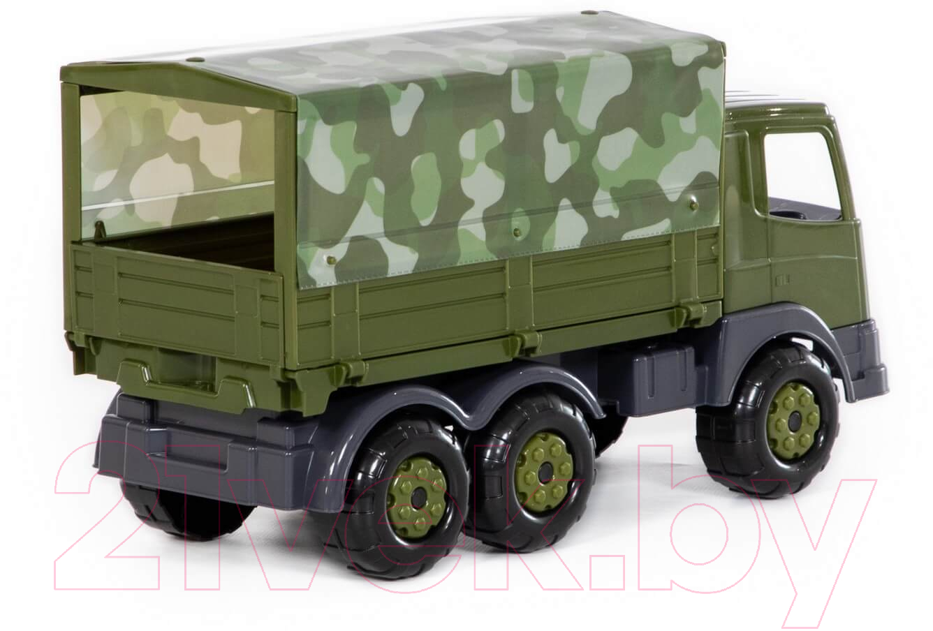 Фургон игрушечный Полесье Автомобиль бортовой тентовый военный Престиж / 49148 — фото 7