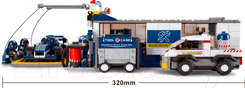 Конструктор Sluban Формула 1 станция техобслуживания / M38-B0356