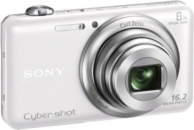 Компактный фотоаппарат Sony Cyber-shot DSC-WX60 White - общий вид