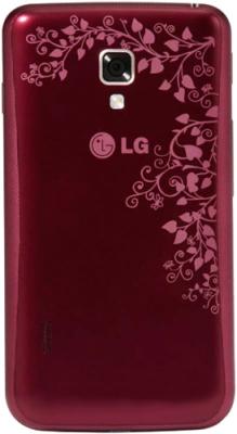 Смартфон LG Optimus L7 II Dual / P715 (красный) - вид сзади