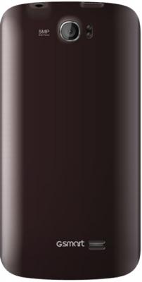 Смартфон Gigabyte GSmart GS202+ (коричневый) - вид сзади