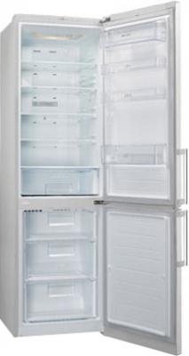 Холодильник с морозильником LG GA-B489YVCA - с открытой дверью