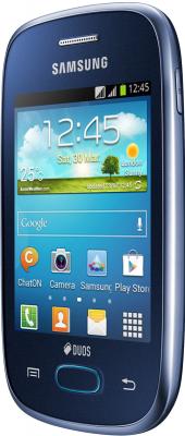 Смартфон Samsung S5312 Galaxy Pocket Neo Duos Dark Blue - вполоборота