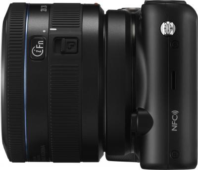 Беззеркальный фотоаппарат Samsung NX2000 (EV-NX2000BABRU) Black - вид сбоку