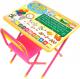 Комплект мебели с детским столом Дэми №1 Глобус (розовый) - 
