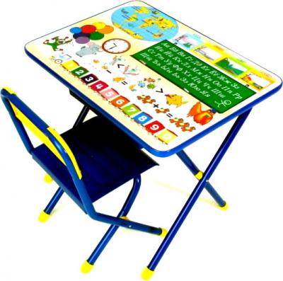 Комплект мебели с детским столом Дэми №1 Глобус (синий) - общий вид