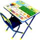 Комплект мебели с детским столом Дэми №1 Глобус (синий) - 
