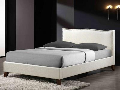 Двуспальная кровать Королевство сна MUSHKA (160x200 жемчужная) - в интерьере