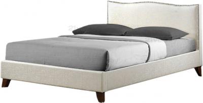 Двуспальная кровать Королевство сна MUSHKA (160x200 жемчужная) - общий вид